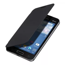   Калъф за Samsung Galaxy Core 2 Екологична кожа Черен 22205.01