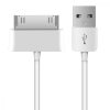 USB 2.0 кабел за зареждане с 30 пина за Samsung Galaxy Tab 1/2 10.1/Tab 2 7.0/Note 10.1, Kwmobile, бял, пластмаса, 19438.02