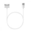 USB 2.0 кабел за зареждане с 30 пина за Samsung Galaxy Tab 1/2 10.1/Tab 2 7.0/Note 10.1, Kwmobile, бял, пластмаса, 19438.02