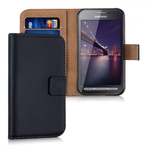 Калъф за Samsung Galaxy Xcover 3, Екологична кожа, Черен, 31506.01