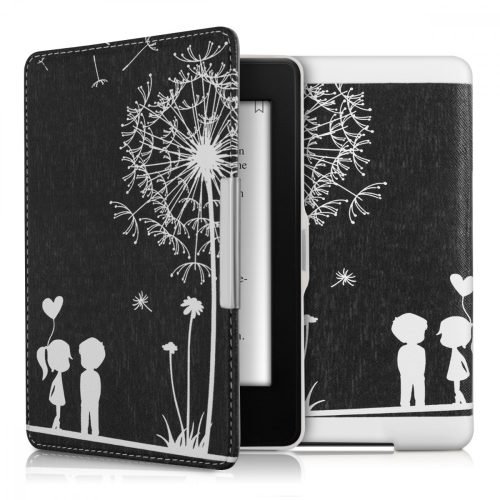 Капак за Kindle Paperwhite 7, Еко кожа, Черен, 23136.17