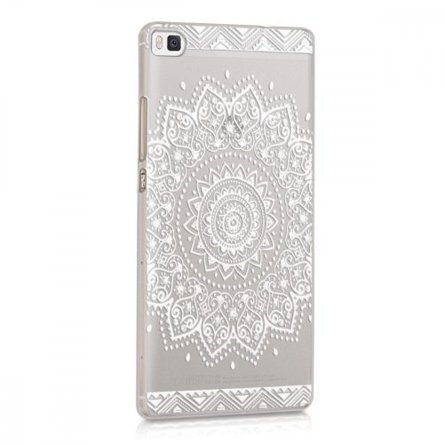 Капак за Huawei P8, Поликарбонат, Бял, 34409.03