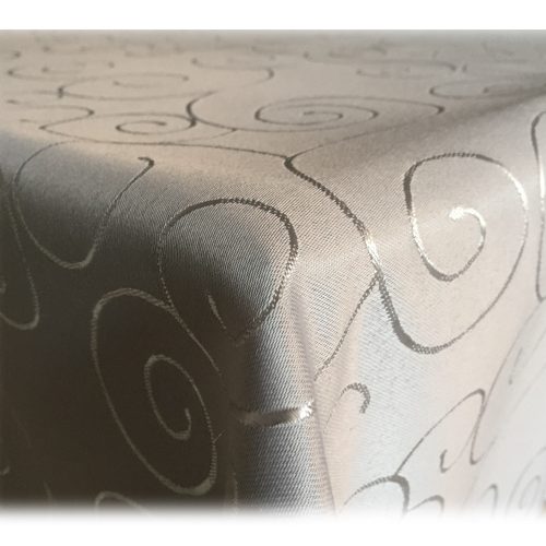 Овална покривка за маса с орнамент Jemidi, 130 x 260 cm, кафява, полиестер, 55264.25.26