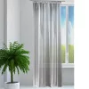 Завеса CottonLook с волан Jemidi, 140 x 245 cm, сива, полиестер, 55268.15