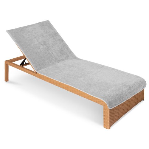 Кърпа за шезлонг Jemidi, 75 x 200 cm, сива, органичен памук, 54941.25