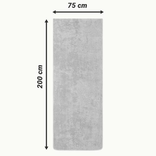 Кърпа за шезлонг Jemidi, 75 x 200 cm, сива, органичен памук, 54941.25