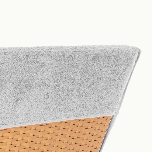 Кърпа за шезлонг Jemidi, 75 x 200 cm, сива, органичен памук, 54941.25