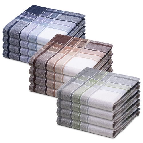 Комплект от 12 лигавници за корем Jemidi, 40 x 40 cm, многоцветни, памук, 55059.01