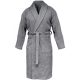 Homelevel Унисекс халат за баня, 2XL, сив, органичен памук, 54845.22.5