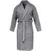 Homelevel Унисекс халат за баня, 3XL, сив, органичен памук, 54845.22.33