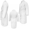 Homelevel Унисекс халат за баня, 3XL, бял, органичен памук, 54845.02.33
