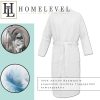Унисекс халат за баня с вафлен пике, 4XL, бял, органичен памук, 54916.02.34