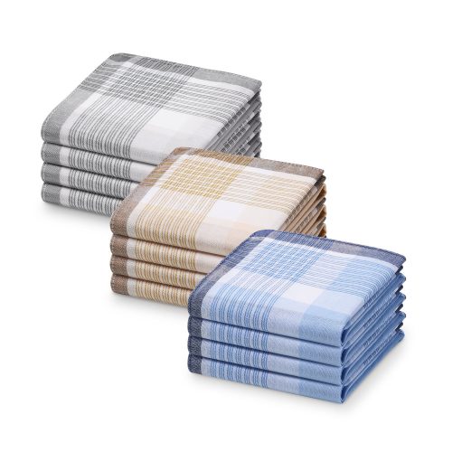 Комплект от 12 лигавници за корем Jemidi, 40 x 40 cm, многоцветни, памук, 55059.08