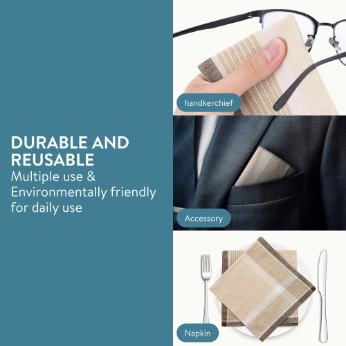 Комплект от 12 лигавници за корем Jemidi, 40 x 40 cm, многоцветни, памук, 55059.08