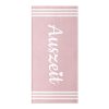 Плажна кърпа Homelevel, 90 x 180 cm, Pink / White, Cotton / Polyester, 54897.05