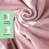 Плажна кърпа Homelevel, 90 x 180 cm, Pink / White, Cotton / Polyester, 54897.05