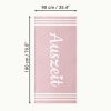 Плажна кърпа Homelevel, 90 x 180 cm, Pink / White, Cotton / Polyester, 54897.05