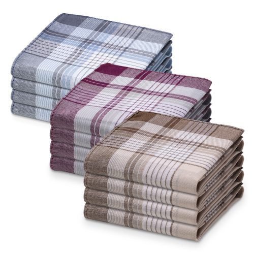 Комплект от 12 лигавници за корем Jemidi, 40 x 40 cm, многоцветни, памук, 55059.11