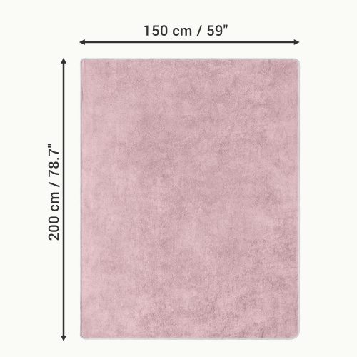 Плажна кърпа Homelevel, 150 x 200 cm, Розова, Органичен памук, 54896.33