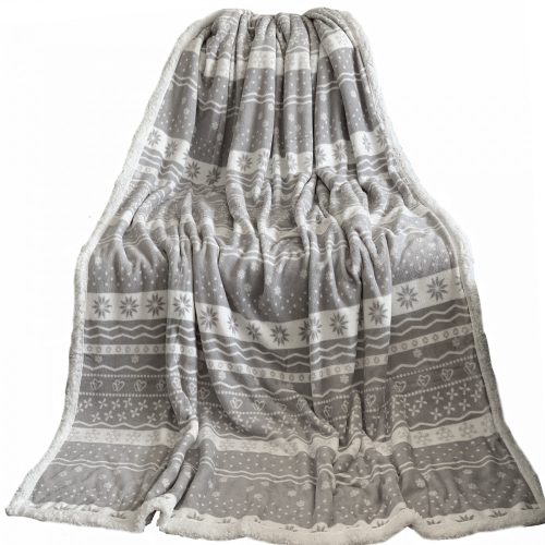 Обръщаемо вълнено одеяло Sherpa Jemidi, 180 x 220 cm, Многоцветен, Полиестер, 55406.25.09