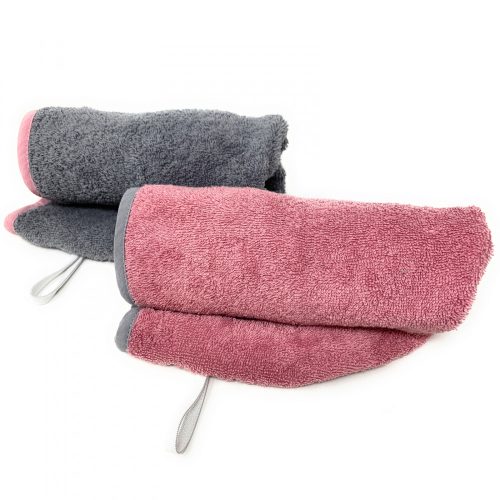 Комплект от 2 тюрбана за коса за бебета Homelevel, 64 x 22, розово, органичен памук, 54882.10.02