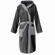 Халат за баня от плат Homelevel, 2XL, сив, органичен памук, 54856.22.5
