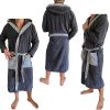 Халат за баня от плат Homelevel, 2XL, сив, органичен памук, 54856.22.5