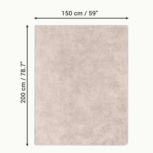 Плажна кърпа Homelevel, 150 x 200 cm, бежова, органичен памук, 54896.11