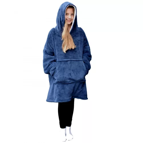 Детски суитшърт Sherpa Jemidi, XL, син, полиестер, 55412.04