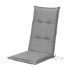 Възглавница за стол с висока облегалка Jemidi, 120 x 50 cm, сива, полиестер, 55522.25