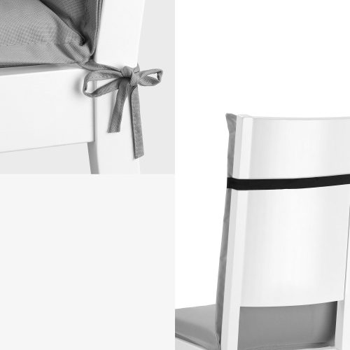 Възглавница за стол с висока облегалка Jemidi, 120 x 50 cm, сива, полиестер, 55522.25