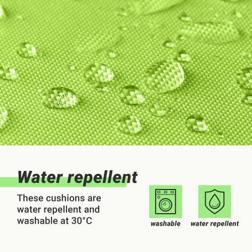 Възглавница за стол с висока облегалка Jemidi, 120 x 50 cm, зелена, полиестер, 55522.07