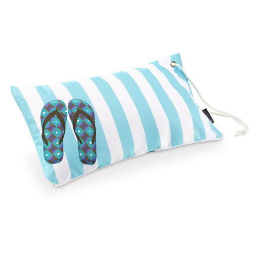 Водоустойчива възглавница за къмпинг на Homelevel, 55 x 30 cm, Многоцветна, Полиестер, 54939.01