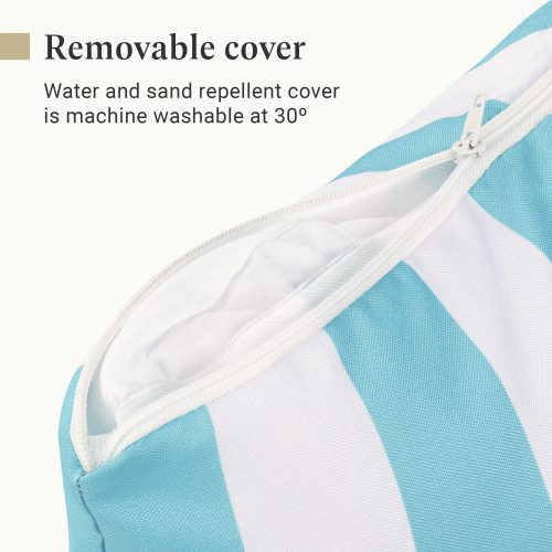 Водоустойчива възглавница за къмпинг на Homelevel, 55 x 30 cm, Многоцветна, Полиестер, 54939.01