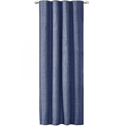 Завеса Elfie непрозрачна с волан Jemidi, 140 x 245 cm, синя, полиестер, 55333.04