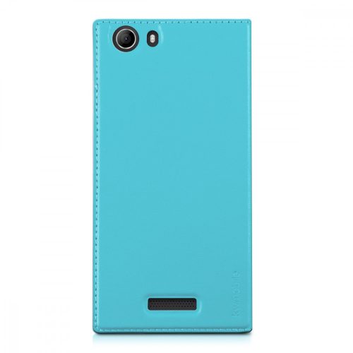 Калъф за Wiko Ridge Fab, Екологична кожа, Син, 32189.23