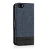 Калъф за Apple iPhone 5 / iPhone 5s / iPhone SE, текстилен, син, 35222.17