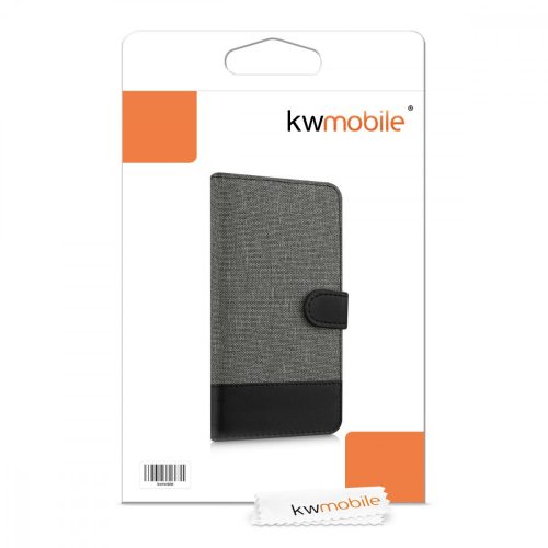 Калъф за Asus Zenfone 2, текстилен, сив, 37520.22