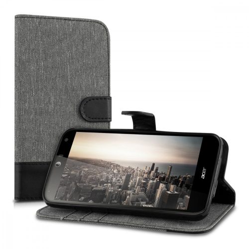 Калъф за Acer Liquid Z630, текстилен, сив, 37525.22