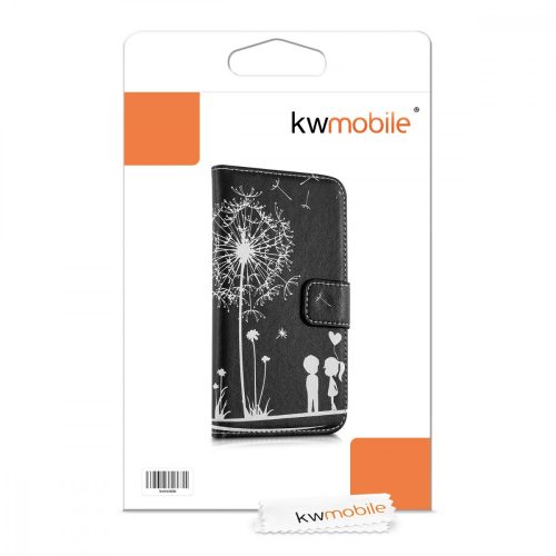 Капак за Motorola Moto G 3rd gen, Еко кожа, Черен, 34861.04