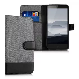   Кейс за ZTE Blade V7, Текстилен, Сив, 38682.22