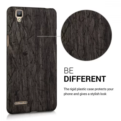 Калъф за OPPO F1, поликарбонат, кафяв, 38776.18