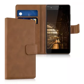   Калъф за Wiko Pulp Екологична кожа Кафяв 36145.83