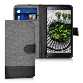   Капак за Blackberry DTEK50, Текстилен, Сив, 39325.22