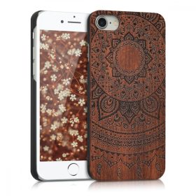   Калъф за Apple iPhone 8 / iPhone 7 / iPhone SE 2, дърво, кафяв, 39462.03