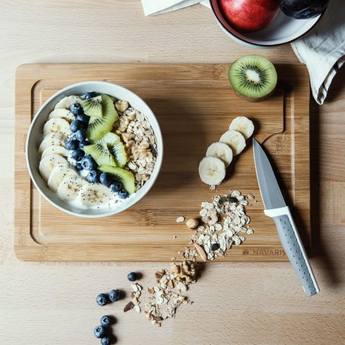 Бамбуков кухненски чопър, 35 x 23,5 x 1,8 см, 39539