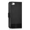 Калъф за Apple iPhone 5 / iPhone 5s / iPhone SE, текстилен, черен, 35222.73