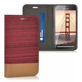   Кейс за Samsung Galaxy Xcover 3, Текстилен, Червен, 38237.20