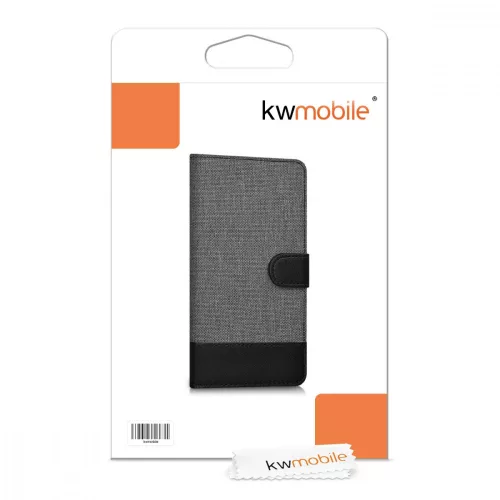 Калъф за Wiko Freddy, текстилен, сив, 39953.01