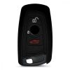 Капак за автомобилен ключ за BMW - 3 бутона - Keyless Go, силикон, черен, 40218.01